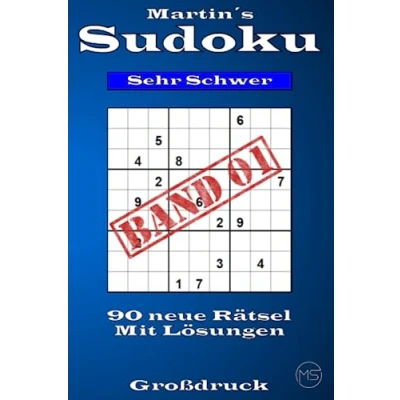 Abbildung von Martin&#039;s Sudoku Band 1: Schwierigkeitsstufe Sehr Schwer 90 neue Kulträtsel Als Großdruck