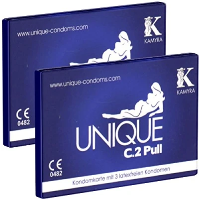 Abbildung von «Unique C.2 Pull» Kondomkarten mit latexfreien Kondomen (6 Kondome) 6 St