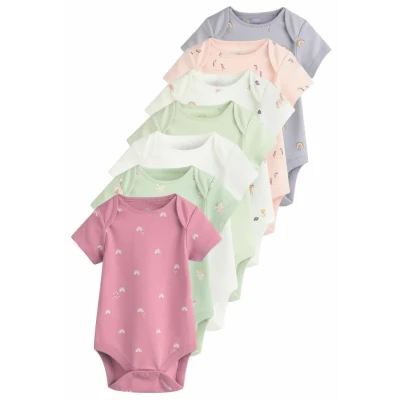 Abbildung von Next Short Sleeve 7 PACK Body für Kinder, Größe: 74, Multi