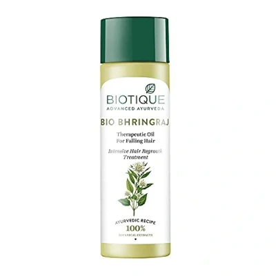 Abbildung von Biotique Bio Bhringraj Therapeutisches Öl gegen Haarausfall, für intensives Nachwachsen von Haaren
