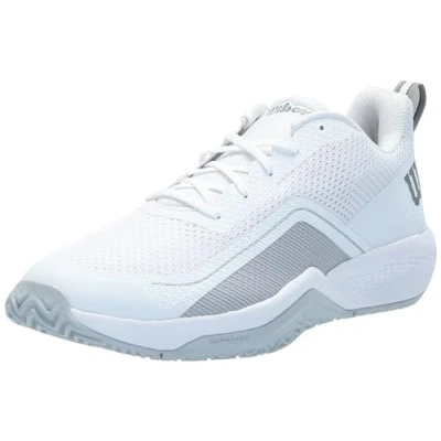 Abbildung von WILSON Herren Rush Pro Lite Sneaker, Weiß/Perlblau/Monument, 8