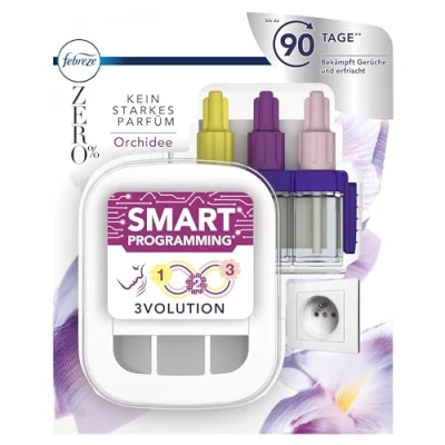 Abbildung von Febreze Starter Set 3volution Gerät + Nachfüllung ORCHID Zero % 20ml