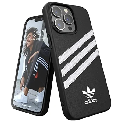 Abbildung von adidas Kompatibel mit iPhone 13 Pro 6.1&quot; Hülle, Originals geformte Schale, Schutzschale, schwarz weiß