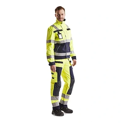Abbildung von Blaklader 156818113396D96 Handwerker Arbeitshose, High Vis Gelb/Mittelgrau, Größe D96