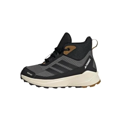 Abbildung von adidas Unisex Kinder Terrex Trailmaker 2 Mid RAIN.RDY Hiking Shoes Kids Wanderschuhe, Grey Six/Core Black/Bronze Strata