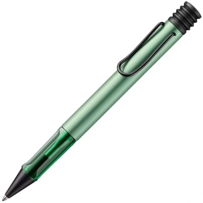 Abbildung von Lamy AL star sage Kugelschreiber leichter Kuli mit transparenten, ergonomischen Griff &amp; Gehäuse aus Aluminium inkl. Großraummine M 16 in schwarz