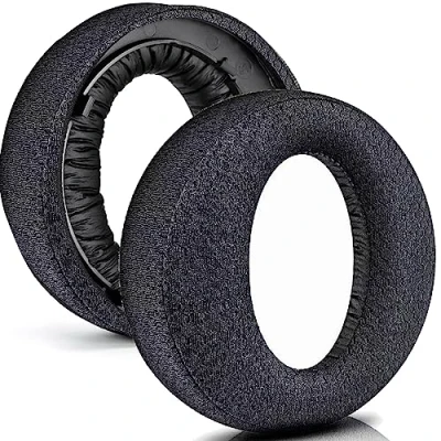 Abbildung von PS5 Ersatz Ohrpolster für Sony PlayStation 5 Pulse 3D kabellose Kopfhörer, Headset Ohrpolster, Reparaturteile (atmungsaktives Netzgewebe)
