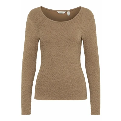 Abbildung von b.young Langarmshirt, Damen, Größe: Large, Walnut