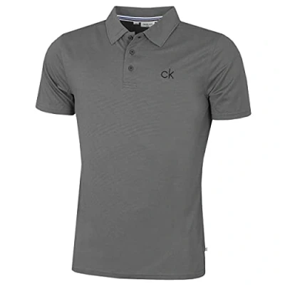 Abbildung von Calvin Klein Herren Zentral Eco Leichte Golf Polo Hemd Silber/Grau S
