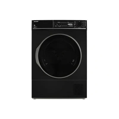 Abbildung von Sharp Wärmepumpentrockner schwarz KD ROHB7GBA+++ DE, 7 kg, Zwei Wege Schleudern, Knitterschutzfunktion, LED Countdown