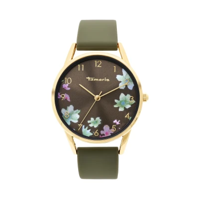 Abbildung von Tamaris Damen Analog Quarz Uhr mit Silikon Armband TT 0209 PQ
