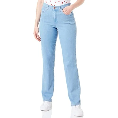 Abbildung von Wrangler Women&#039;s Straight Jeans, Blue, W26 / L32