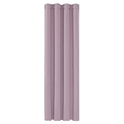 Abbildung von Deconovo Blickdichte Gardinen Lärmschutzvorhang Ösenvorhang Blickdicht, 160x132 cm(HöhexBreite), Hellpink, 1 Stück