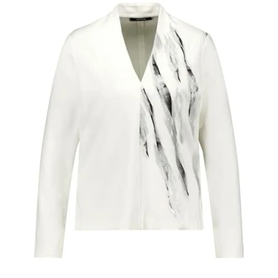 Abbildung von Taifun Platziertem Print Langarmshirt, Damen, Größe: 42, Offwhite gemustert