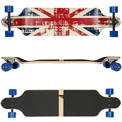 Abbildung von Flex1 bis 122kg Drop Down Longboard (Flex1 122kg, England Ahornholz)