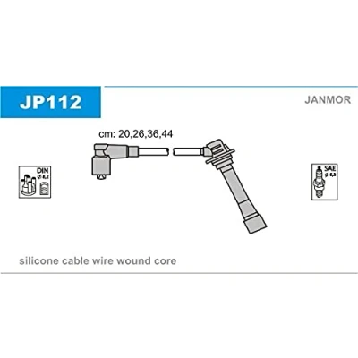 Abbildung von JANMOR JP112 Zündkabelsatz MAZDA: MX 5 I, Xedos 6, 2