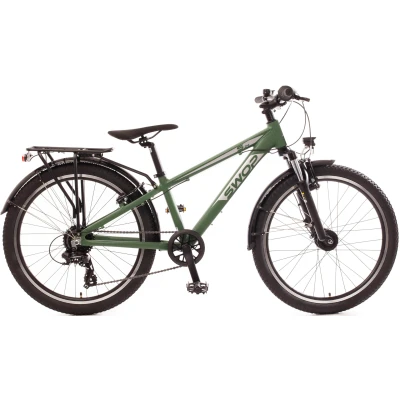 Abbildung von Bachtenkirch ATB &quot;24&quot; &quot;SWOP&quot; Jugendfahrrad matt grün mit Federgabel&quot;, 8 Gang, Shimano, Shimano TX Schaltwerk, Kettenschaltung, für Damen und Herren, Kettenschaltung