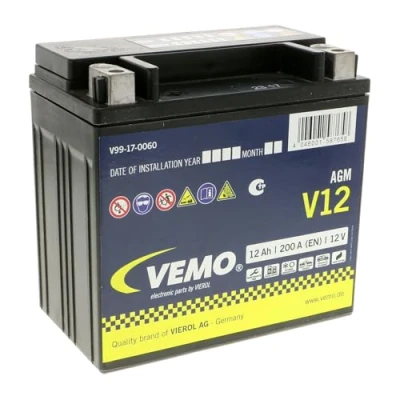 Abbildung von VEMO V99 17 0060 Versorgungsbatterie 12V 12Ah 200A B00 MERCEDES BENZ: E Klasse Limousine, GLE SUV