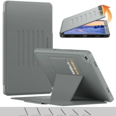 Abbildung von TECHGEAR Enduro Schutzhülle für Samsung Galaxy Tab A9 Plus 27,9 cm (11 Zoll) (SM X210 / SM X215), robust und robust, starker Magnetverschluss, automatische Sleep/Wake Funktion, sturzsichere Abdeckung