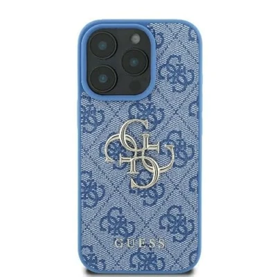Abbildung von CG MOBILE Guess GUHCP16S4GMGBL hülle für iPhone 16 6.1&quot; Blau hardcase 4G Big Logo