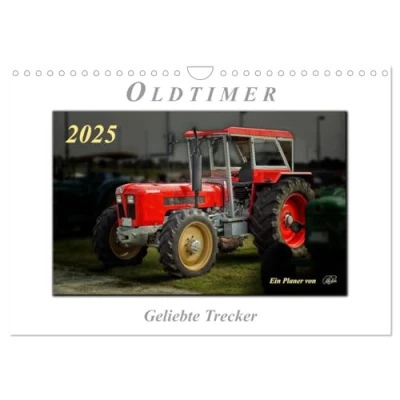 Abbildung von Oldtimer geliebte Trecker (Wandkalender 2025 DIN A4 quer), CALVENDO Monatskalender