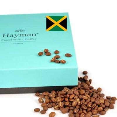 Abbildung von 100% Blue Mountain Kaffee aus Jamaika Geröstete Bohnen Röststufe: Mittlere, Anzahl von Einheiten: 1 x 200g/7oz