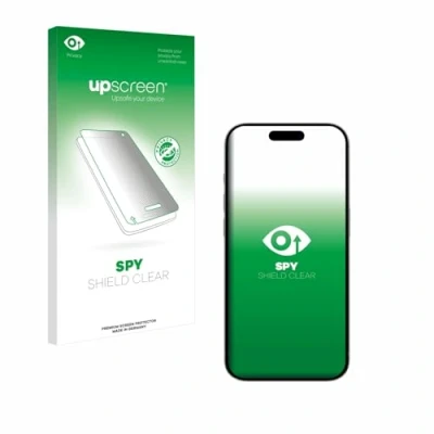 Abbildung von upscreen Anti Spy Blickschutzfolie für Apple iPhone 15/15 Pro Privacy Screen Displayschutz Folie [Sichtschutz, Blaulichtfilter]
