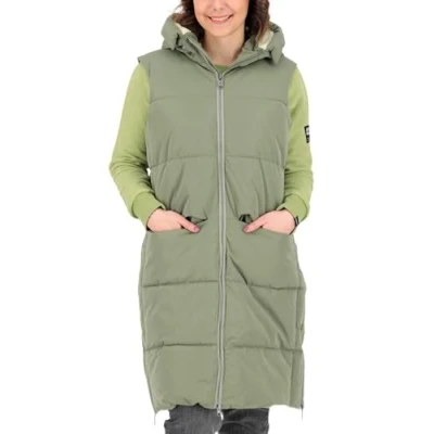 Abbildung von Giga.dx Damen Gilmour Vest Long WMN Steppweste, helloliv, 42