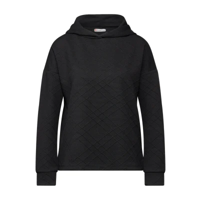 Abbildung von Street One MIT Struktur Langarmshirt, Damen, Größe: 34, Schwarz