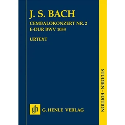Abbildung von Cembalokonzert Nr. 2 E dur BWV 1053 Studien Edition: Besetzung: Orchester (Studien Editionen: Studienpartituren)