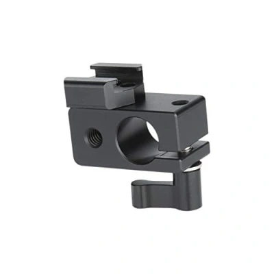 Abbildung von NICEYRIG 15mm Stange Klemme mit Cold Schuhhalter Adapter für DSLR Kamera Monitor Flash Led Licht