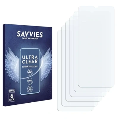 Abbildung von Savvies 6 Stück Schutzfolie für Vivo Y21s Displayschutz Folie Ultra Transparent