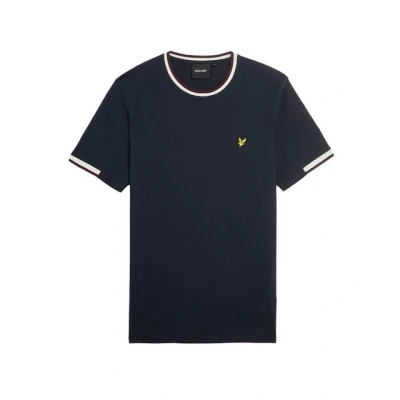 Abbildung von Lyle &amp; Scott HALF Tipped Tshirt basic, Herren, Größe: Medium, Dark navy
