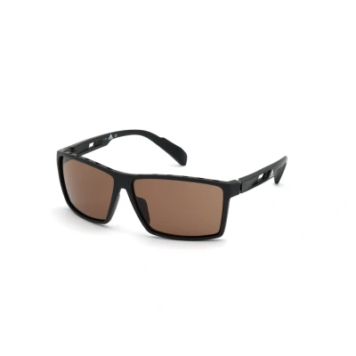 Abbildung von Adidas Sport Herren SP0010 02E Gläser SONNENBRILLEN Plastik Schwarz Braun Quadratisch Normal