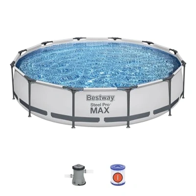 Abbildung von Bestway Steel Pro 56416 schwimmbad til over jorden Indrammet pool Rund 6473 L Blå