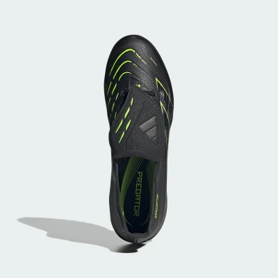 Abbildung von adidas Unisex Predator League Fold Over Tongue Turf Football Boots Fußballschuhe, Core Black/Carbon/Lucid Lemon