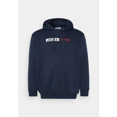 Abbildung von Jack &amp; Jones Jjecorp LOGO HOOD PLAY Kapuzenpullover, Herren, Größe: 5XL, Navy