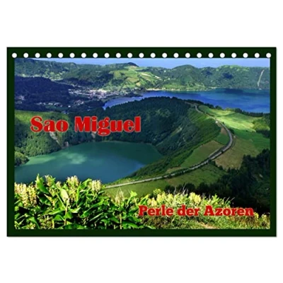 Abbildung von Sao Miguel Perle der Azoren (Tischkalender 2025 DIN A5 quer), CALVENDO Monatskalender