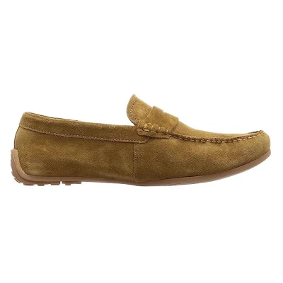 Abbildung von Clarks Herren Reazor Penny Mokassin, Beige (Dark Sand Suede), 42 EU