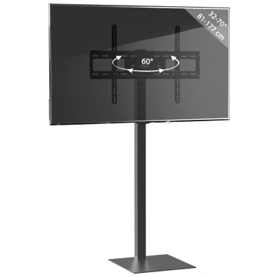 Abbildung von VCM TV Standfuß Alu Rack Fernseh Glas Zanto Ständer, (1 tlg)