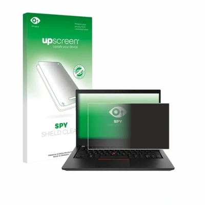 Abbildung von upscreen Anti Spy Blickschutzfolie für Lenovo ThinkPad T490 Non Touch Privacy Screen Displayschutz Folie [Sichtschutz, Blaulichtfilter]