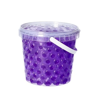 Abbildung von trendfinding Deko Granulate 1 Liter Eimer Aqualinos Hydroperlen, Größe 1,5 bis 2,5 cm, Lila