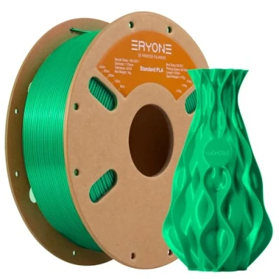 Abbildung von ERYONE PLA Filament 1.75 mm, 3D Drucker PLA, Maßgenauigkeit +/ 0,03 mm 1 kg/Spule, Grün