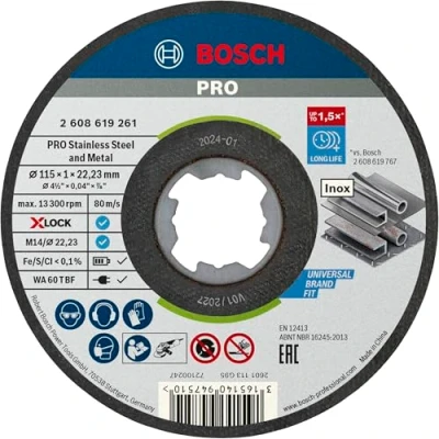Abbildung von BOSCH Trennscheibe X LOCK Standard for Inox Rapido, Ø 115mm