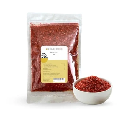 Abbildung von EasyCookAsia Gochugaru Koreanische Chiliflocken in Plastik 100g Chili Flakes grob gemahlen (1er)