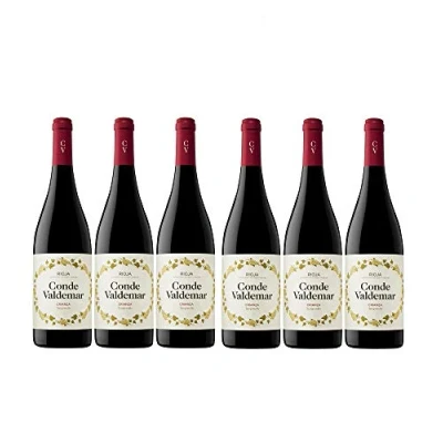 Abbildung von Conde Valdemar Crianza Rioja DOCa Rotwein veganer Wein trocken Spanien I Versanel Paket (6 x 0,75l)