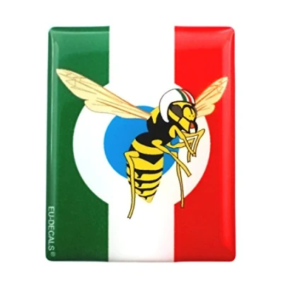 Abbildung von Front Abzeichen Overlay 3D Aufkleber gewölbt für die Vorderseite (Horncasting) Ihrer Vespa, italienische Flagge mit dem Mio Vespa Logo in blauem Ziel verschiedene Modelle