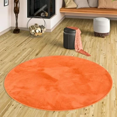 Abbildung von Hochflor Teppich Luxus Super Soft Melia Rund, Pergamon, Höhe: 20 mm