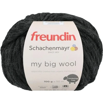 Abbildung von Schachenmayr My Big Wool, 100G anthrazit meliert Handstrickgarne