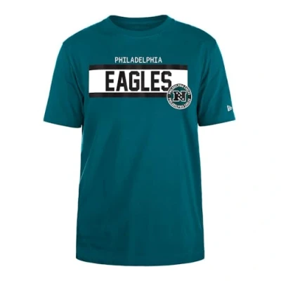 Abbildung von PHILADELPHIA EAGLES New Era Cap NFL Regular T Shirt High Density Ink Screenprint Front Graphic Original Team Color Unisex